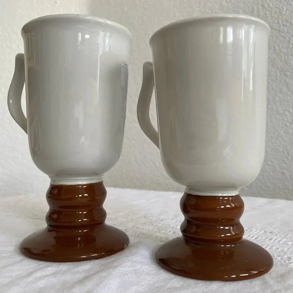 Vintage 1970's 3 Ceramic Irish Coffee Mugs Made in the USA by HALL 1273 - Picture 6 of 13